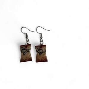 Never worn doritos chip earrings
